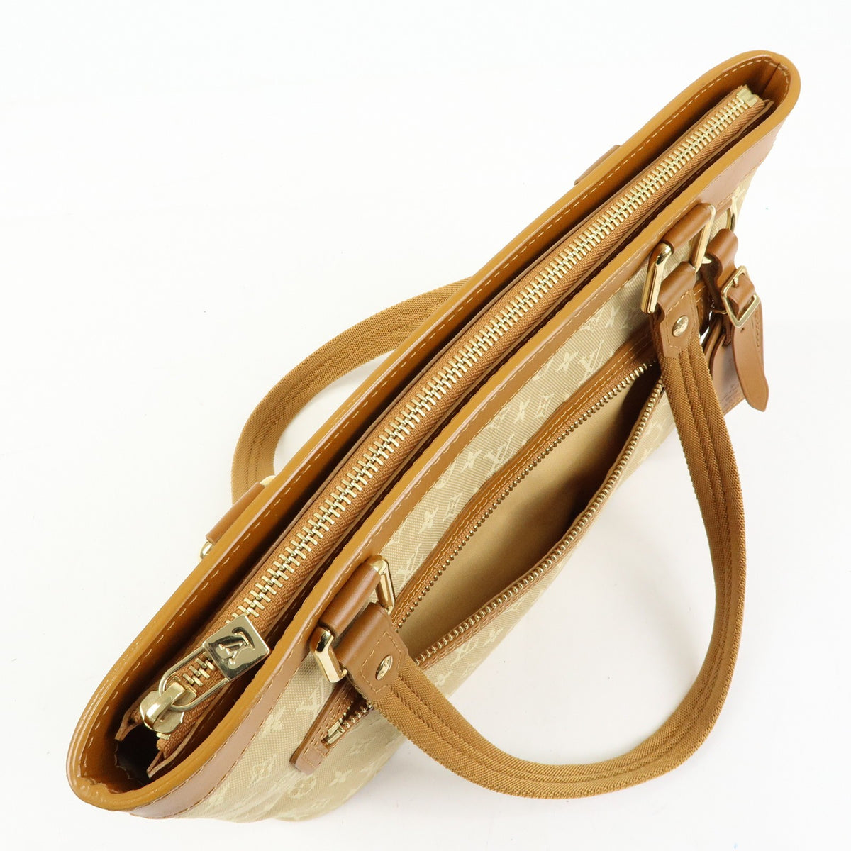 Louis Vuitton Lucille Mini Lin, Beige, Canvas, Handbag
