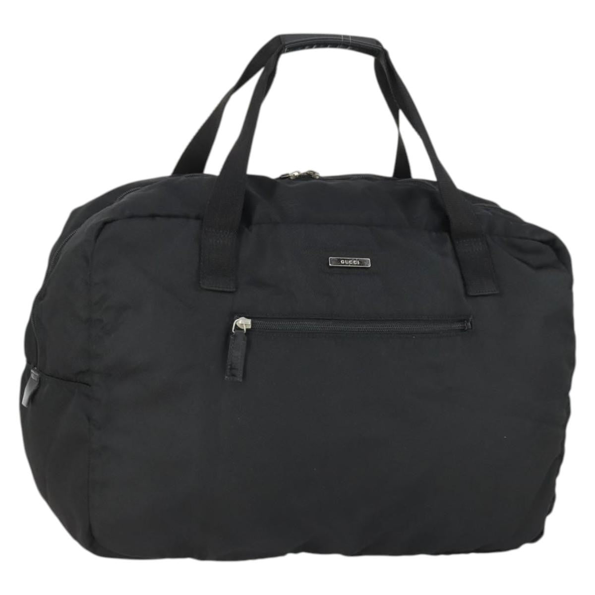 Gucci Vintage Nylon, Black, Nylon, Travel Bag