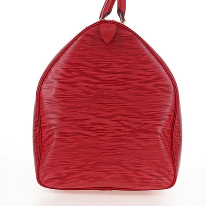 Louis Vuitton Keepall Epi, Red, Leather, Travel Bag