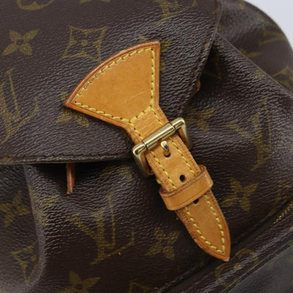 Louis Vuitton Vintage Montsouris Monogram Canvas, Brown, Canvas, Backpack
