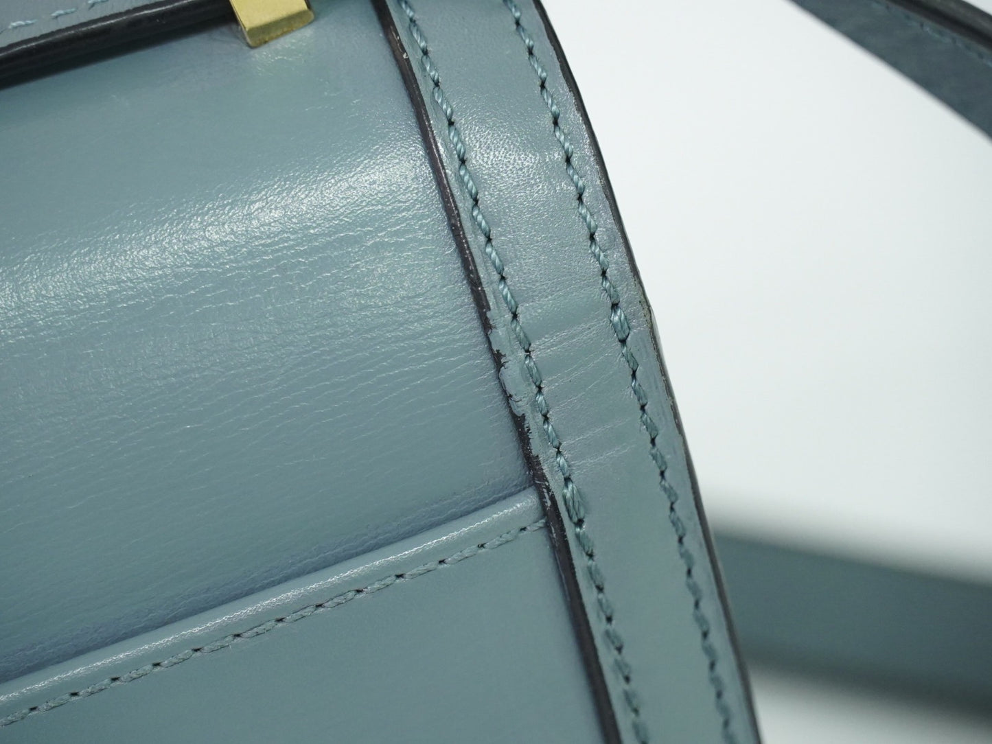 Loewe Barcelona Leather, Blue, Leather, Shoulder Bag
