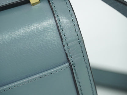 Loewe Barcelona Leather, Blue, Leather, Shoulder Bag