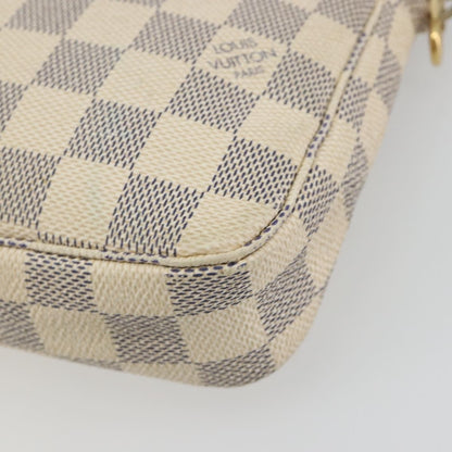 Louis Vuitton Pochette Accessoires Damier, Beige, Canvas, Clutch