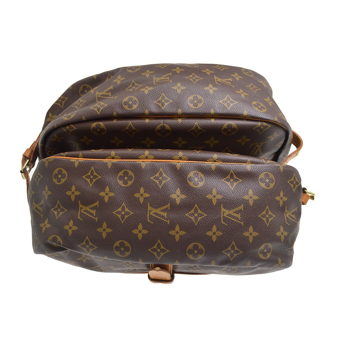 Louis Vuitton Saumur Monogram Canvas, Brown, Canvas, Shoulder Bag