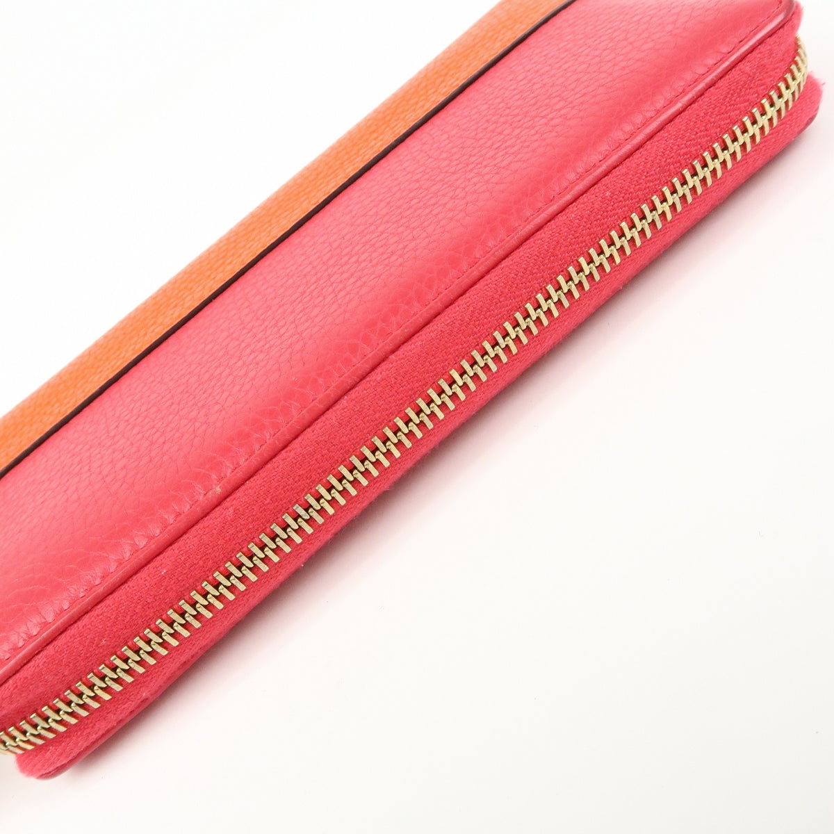 Gucci Bamboo Tassel Zip Leather, Pink, Leather, Wallet
