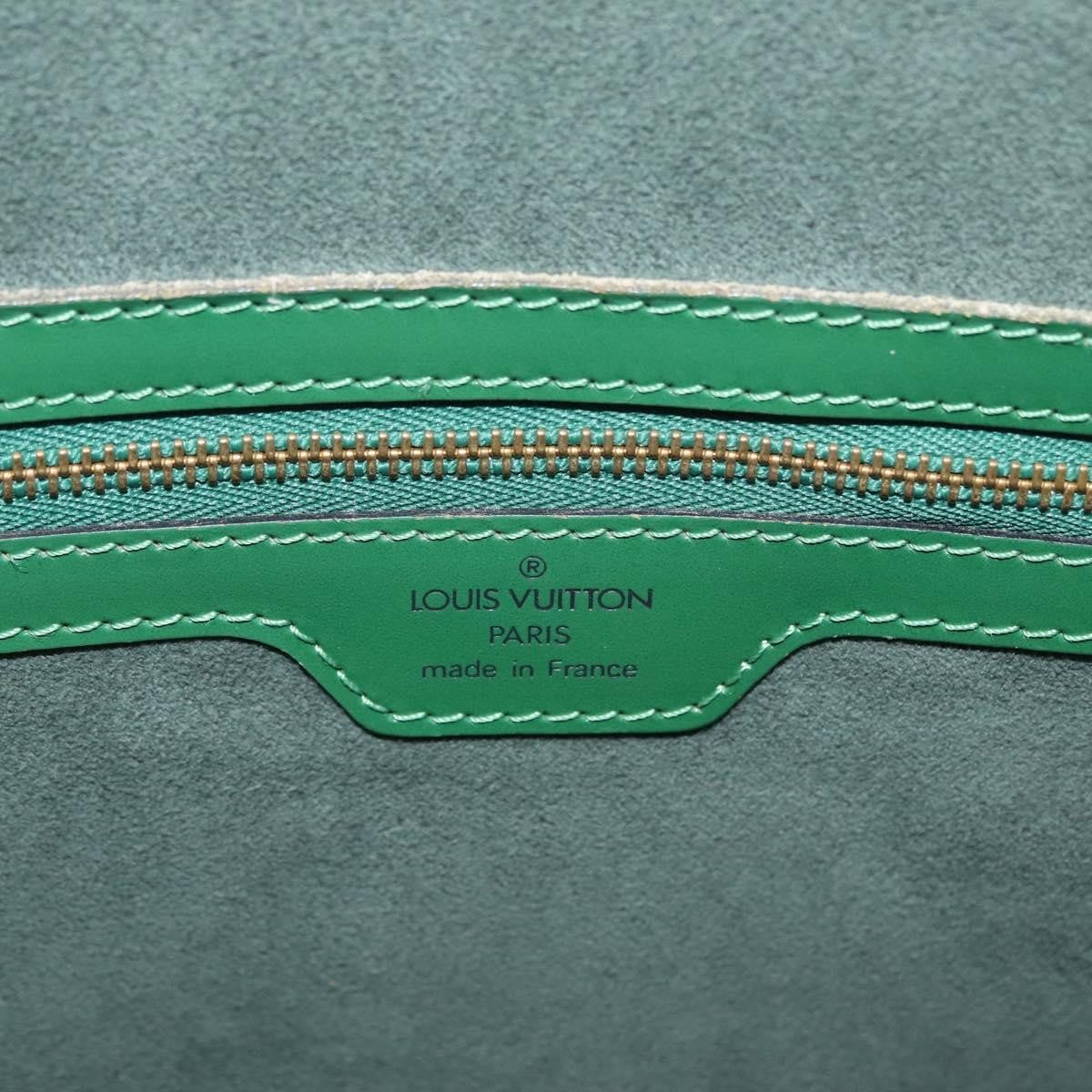 Louis Vuitton Lussac Epi Leather, Green, Leather, Handbag