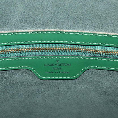 Louis Vuitton Lussac Epi Leather, Green, Leather, Handbag