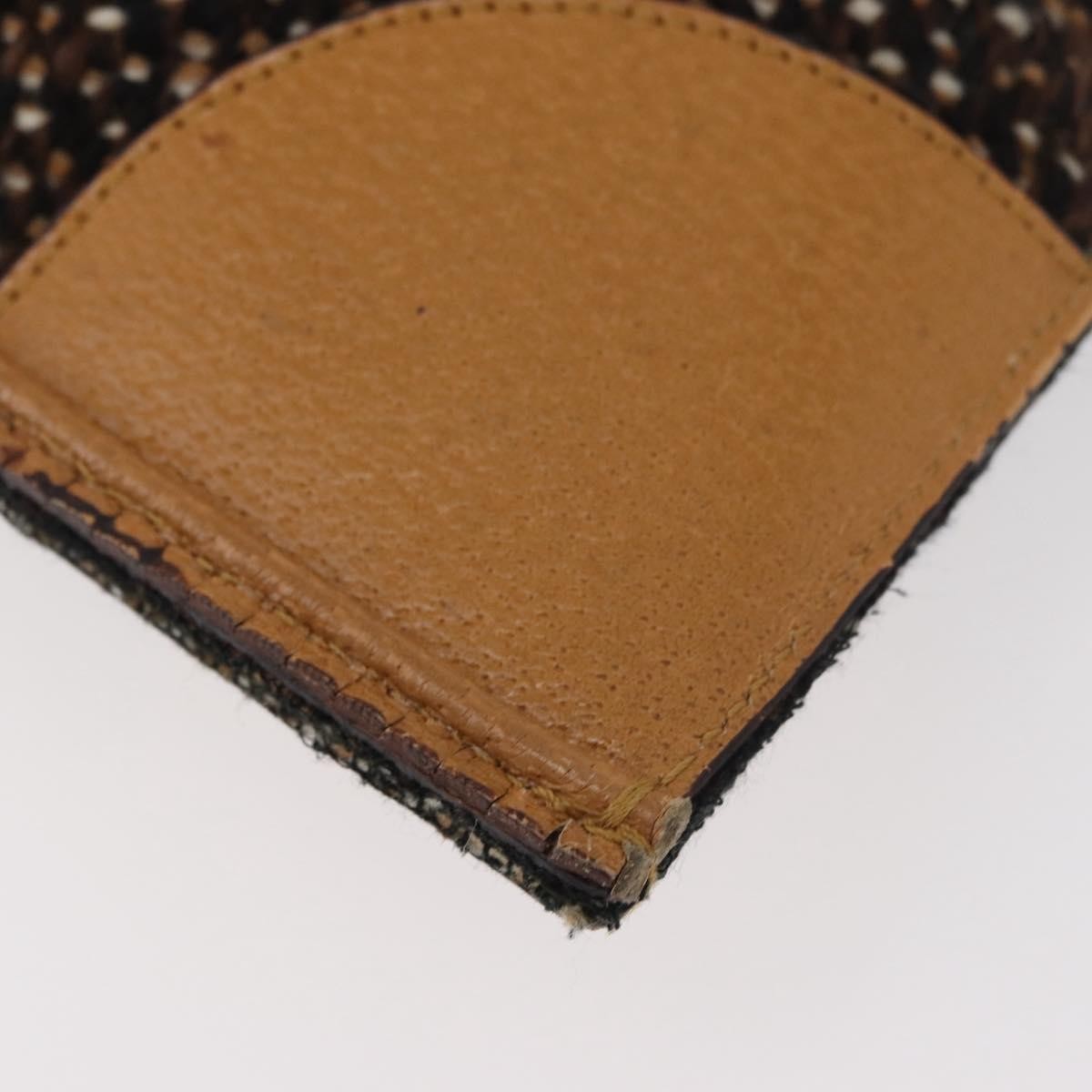 Prada Convertible Open Tweed, Brown, Canvas, Tote Bag