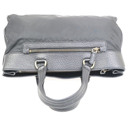 Prada Tessuto Tote nylon and leather, Black, Nylon, Handbag