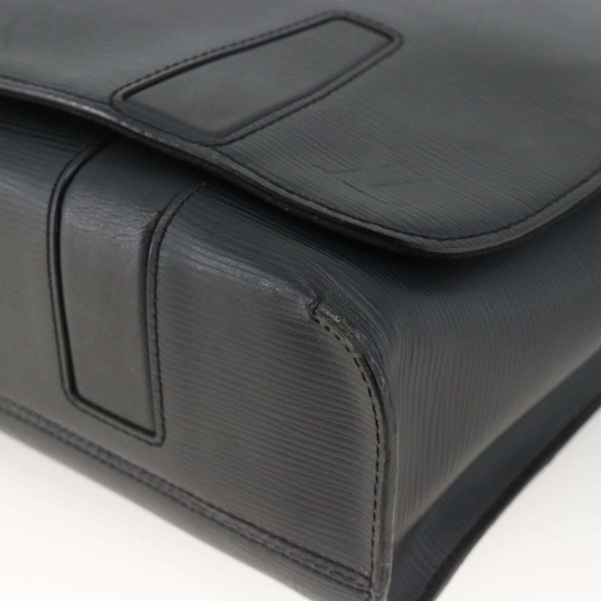Louis Vuitton Harrington Messenger Epi Leather, Black, Leather, Handbag