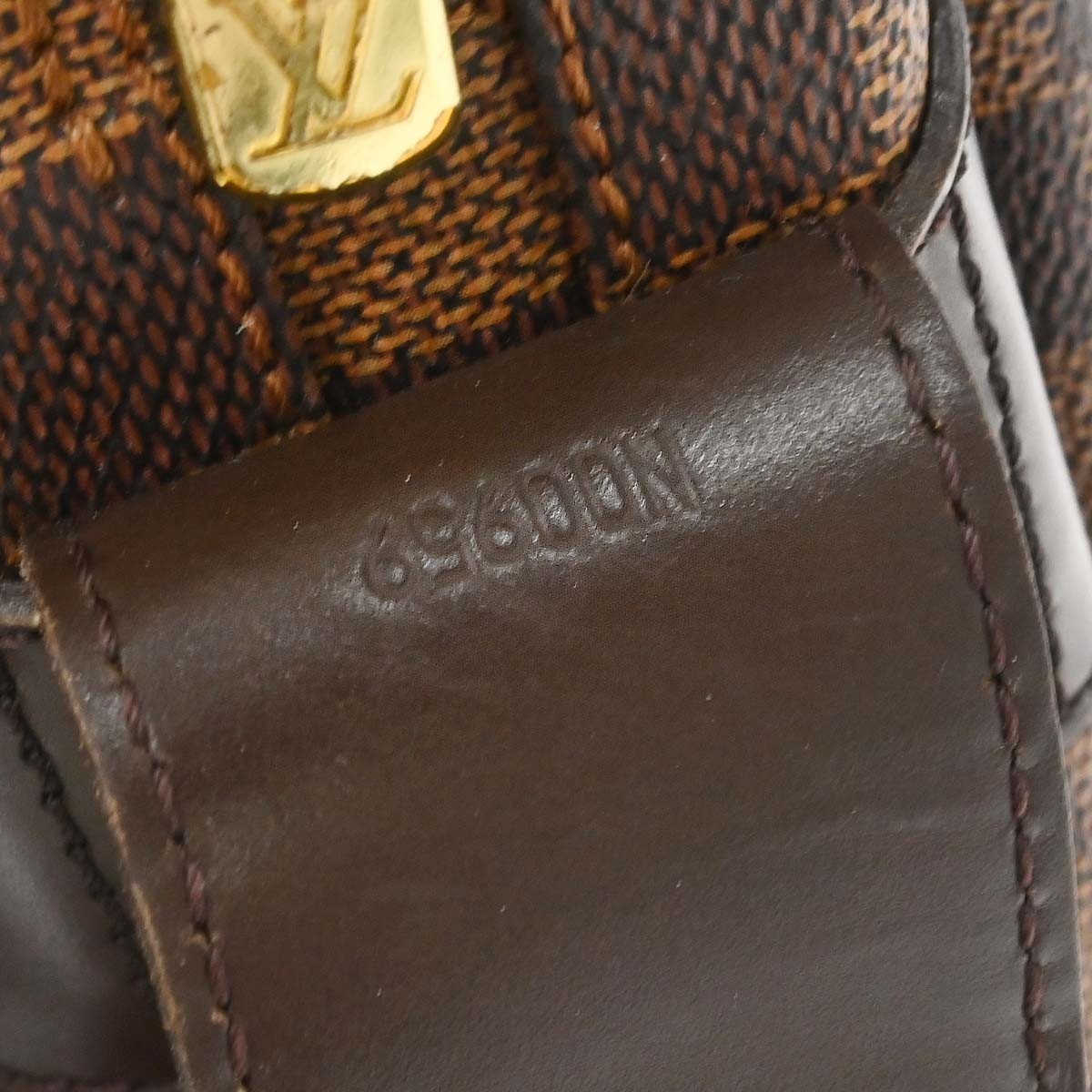 Louis Vuitton Naviglio Damier Ebene, Brown, Canvas, Shoulder Bag