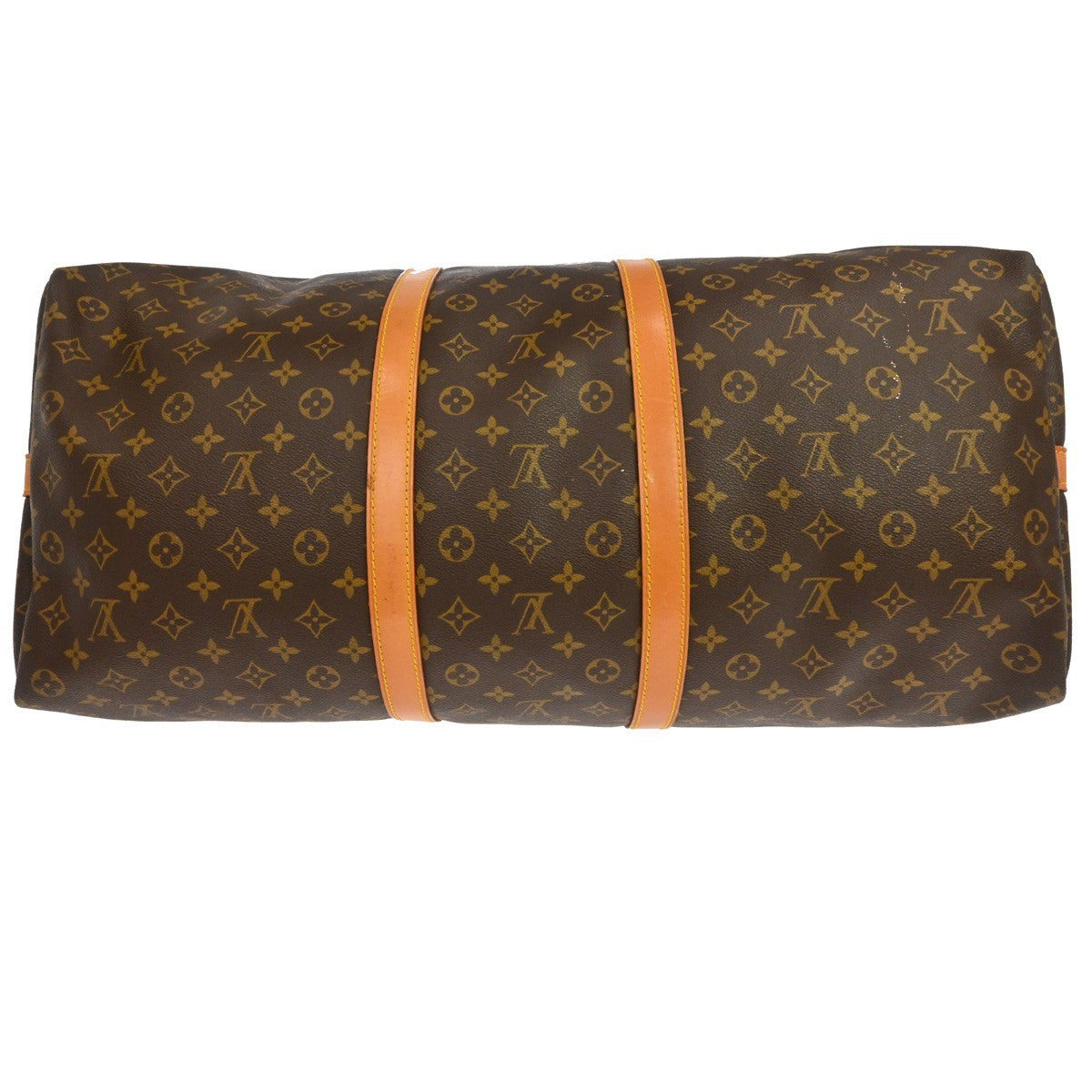 Louis Vuitton Keepall Bandoulière Monogram, Brown, Canvas, Travel Bag