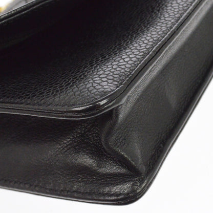 Chanel Vintage Timeless Wallet on Chain Caviar, Black, Leather, Crossbody Bag