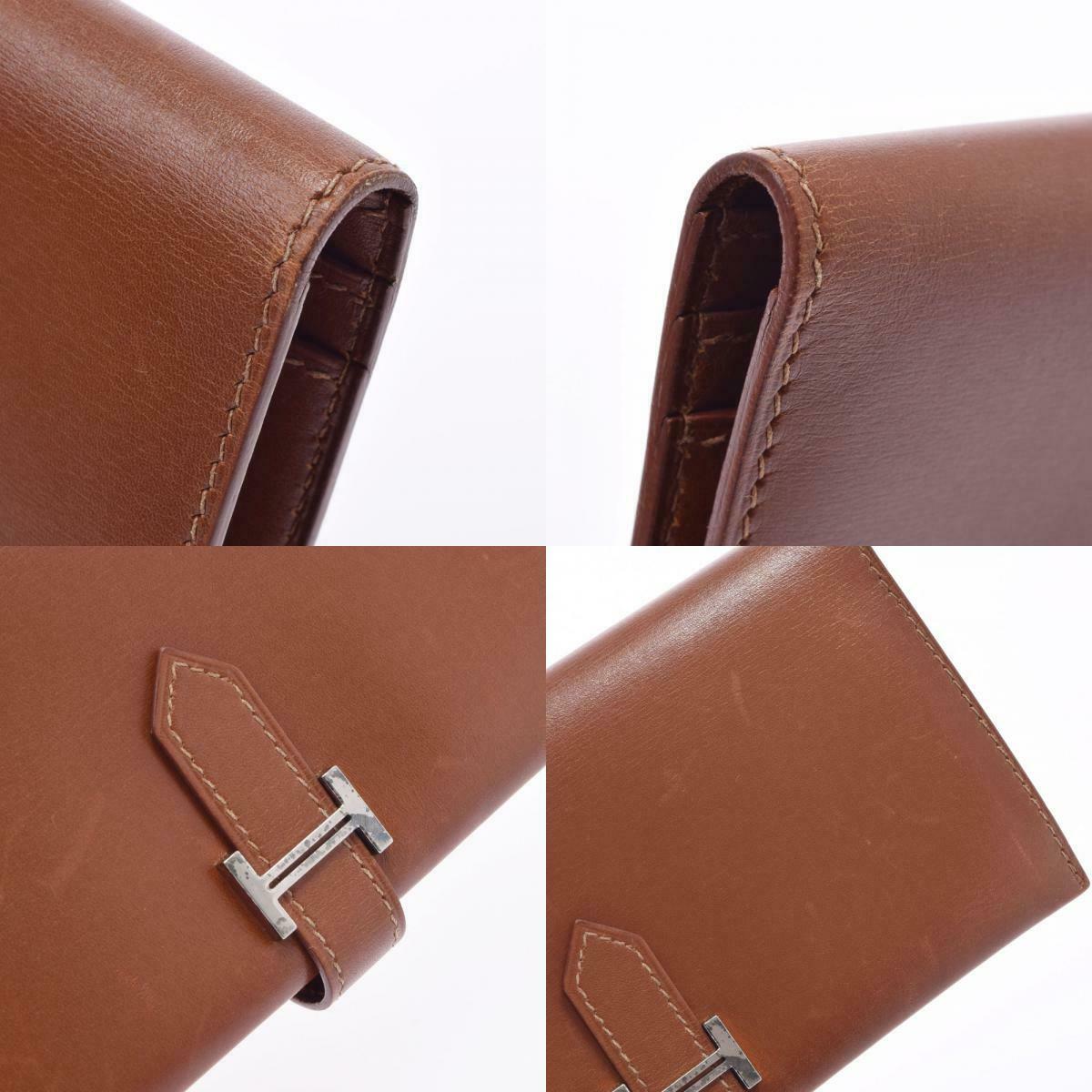 Hermès Béarn, Brown, Leather, wallet