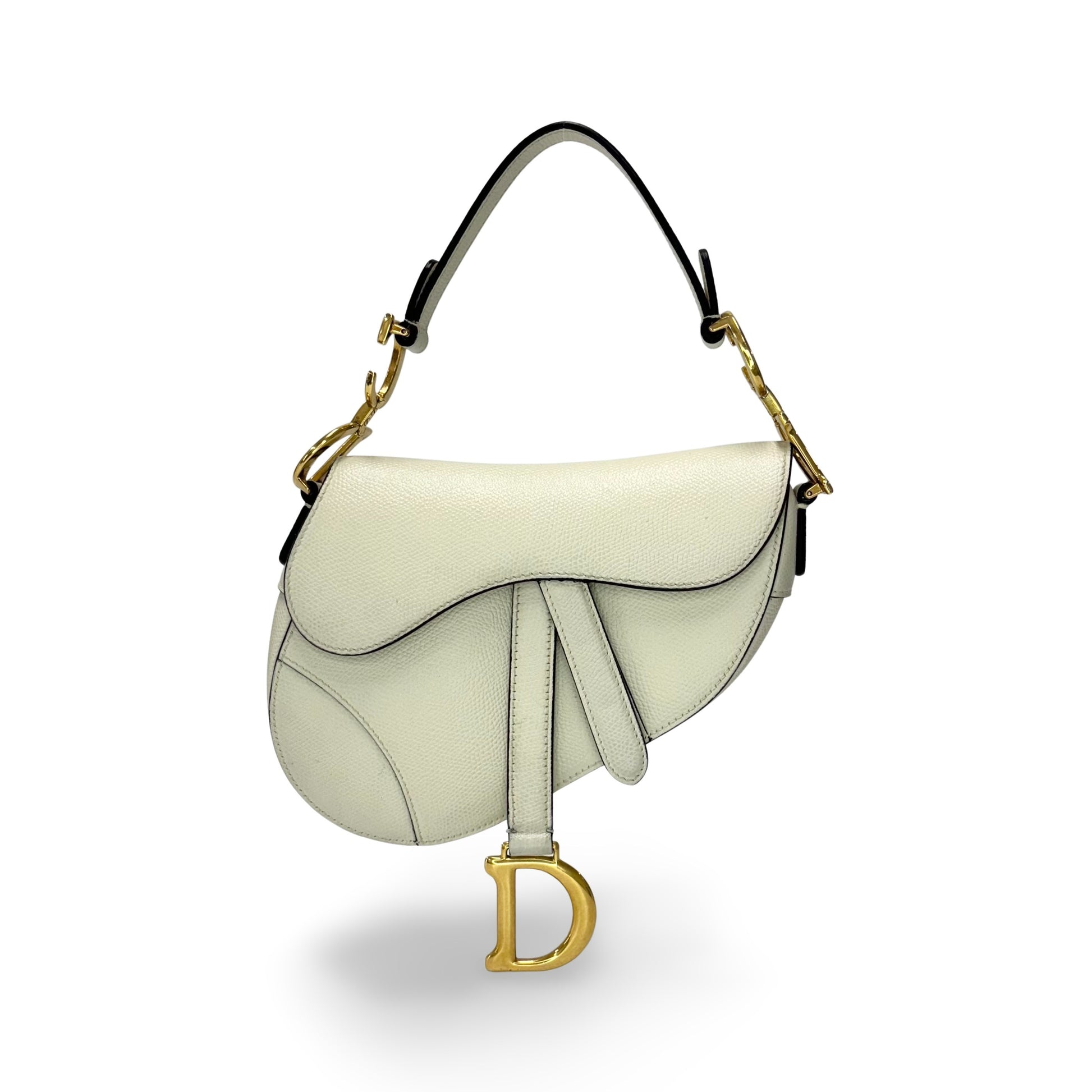 Christian Dior Ultra Matte Saddle Belt Bag Leather, Beige, Leather, Handbag