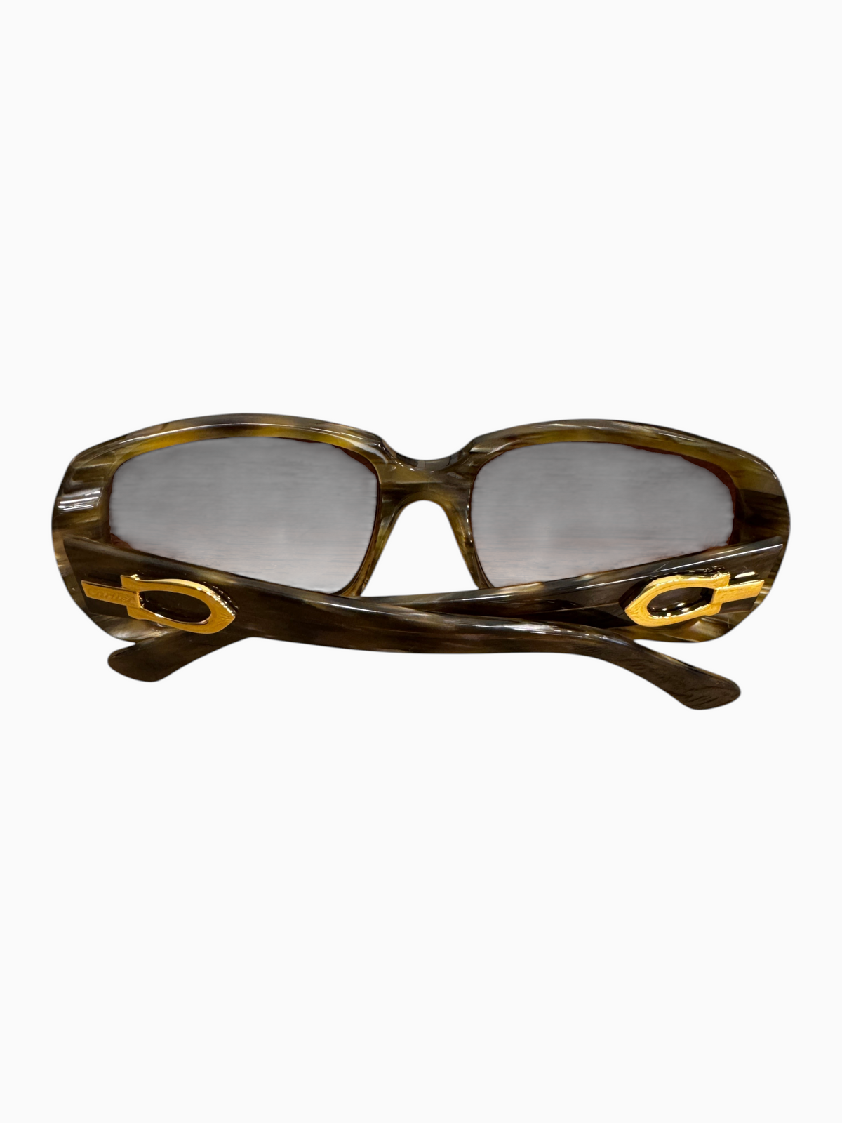 Brandsamsara Cartier sunglasses featuring tortoiseshell acetate frames with gold hardware and medium tint lenses.
