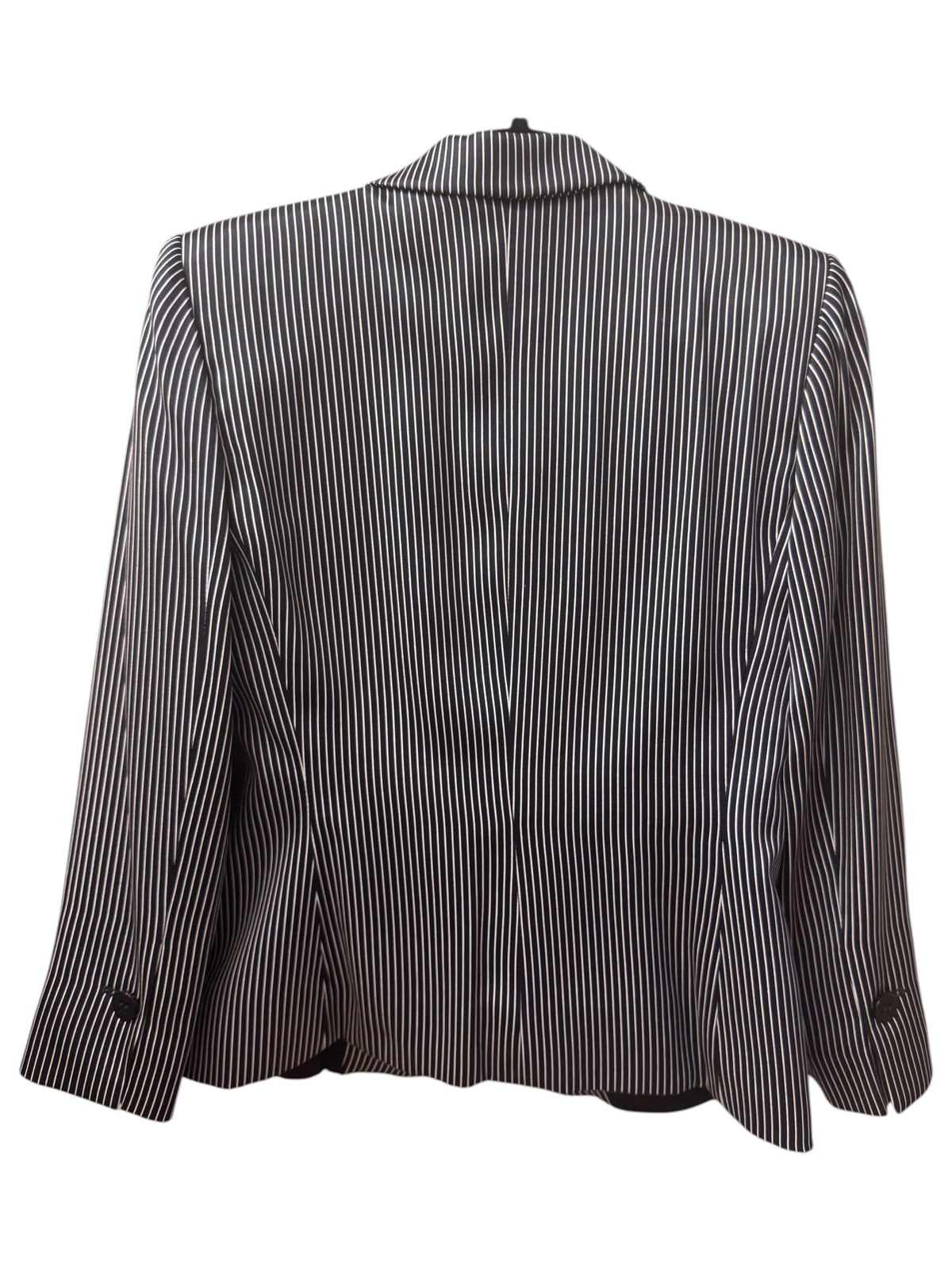 Brandsamsara Armani Collezioni multicolor striped silk suit jacket with long sleeves and polyester lining