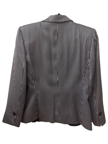 Brandsamsara Armani Collezioni multicolor striped silk suit jacket with long sleeves and polyester lining