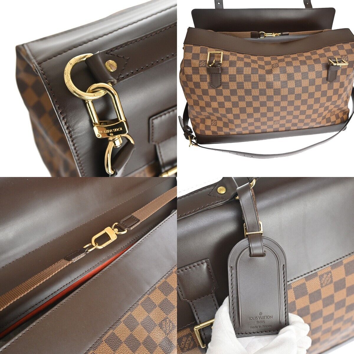 Louis Vuitton West End, Brown, Canvas, shoulder