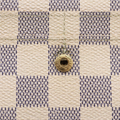 Louis Vuitton Sarah Damier, White, Canvas, Wallet