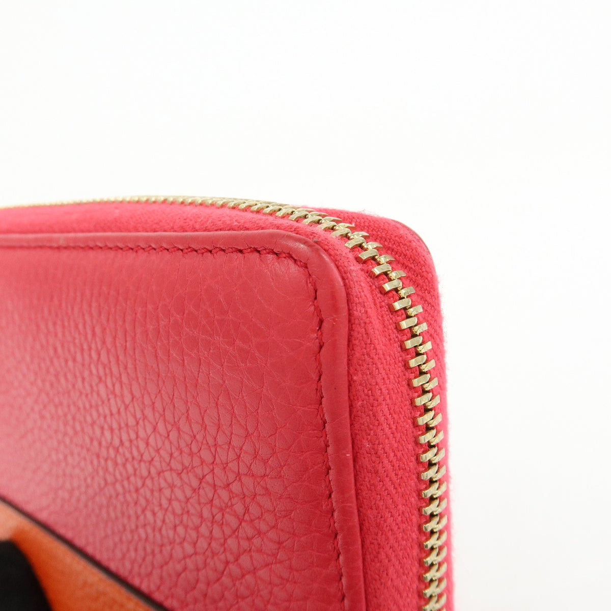 Gucci Bamboo Tassel Zip Leather, Pink, Leather, Wallet