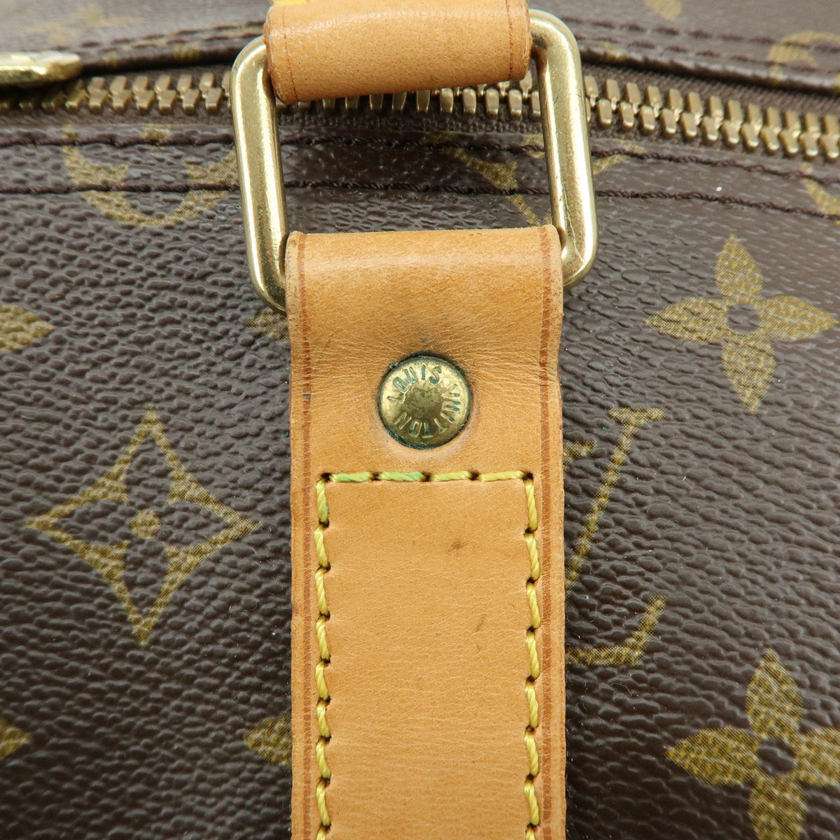 Louis Vuitton Keepall Bandouliere Monogram Canvas, Brown, Canvas, Travel Bag