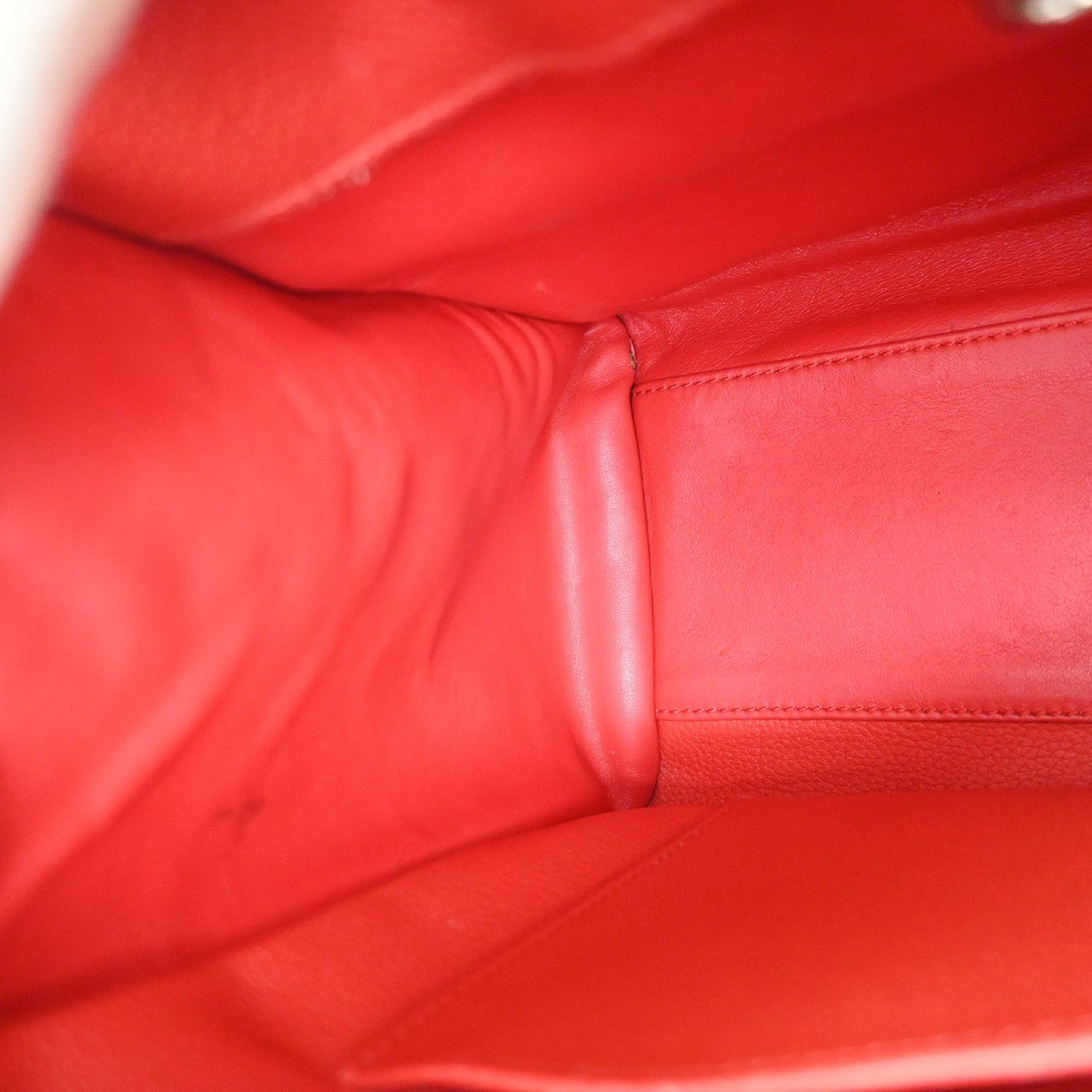 Louis Vuitton City Steamer Leather, Red, Leather, Handbag