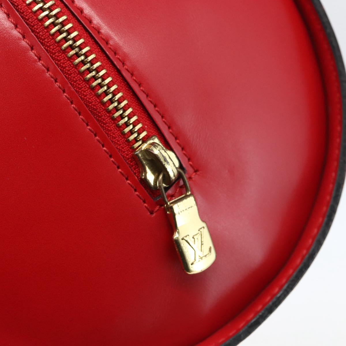Louis Vuitton Soufflot Handbag Epi Leather, RED, LEATHER, Handbag