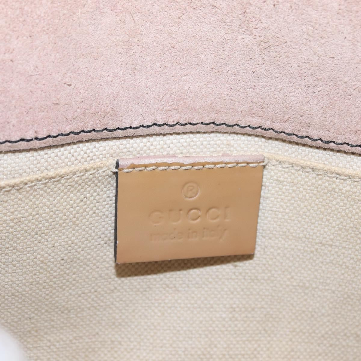 Gucci Emily Chain Flap Patent, Beige, Patent Leather, Shoulder Bag