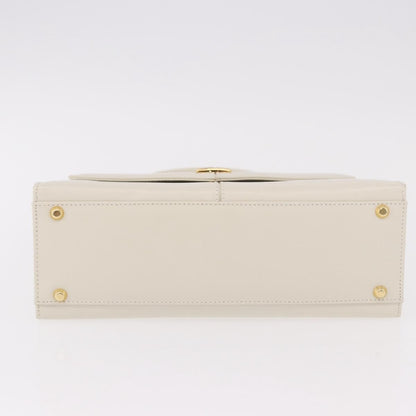 Saint Laurent Vintage handbag Leather, White, Leather, Handbag