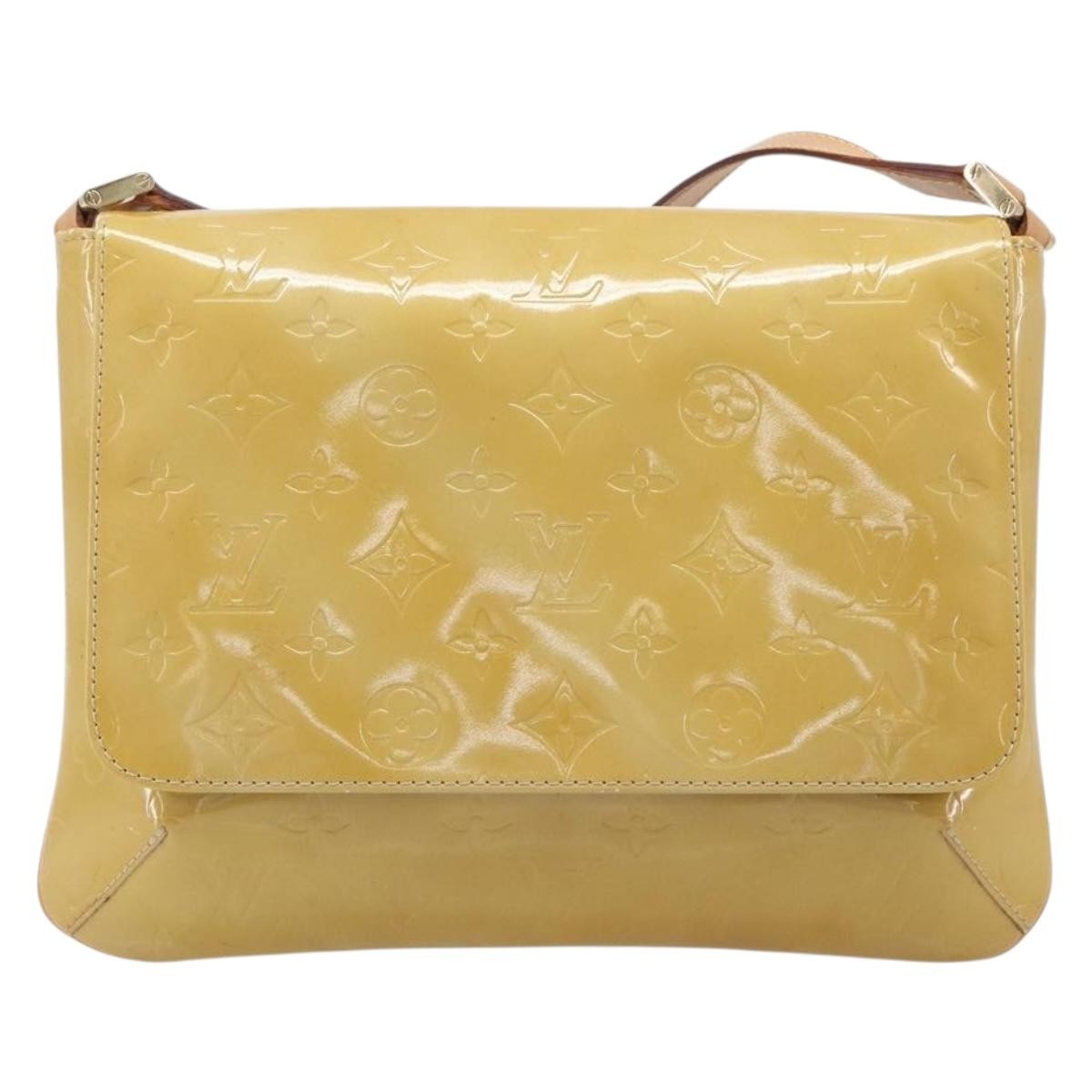 Louis Vuitton Thompson Street Monogram Vernis, Beige, Patent Leather, Shoulder Bag