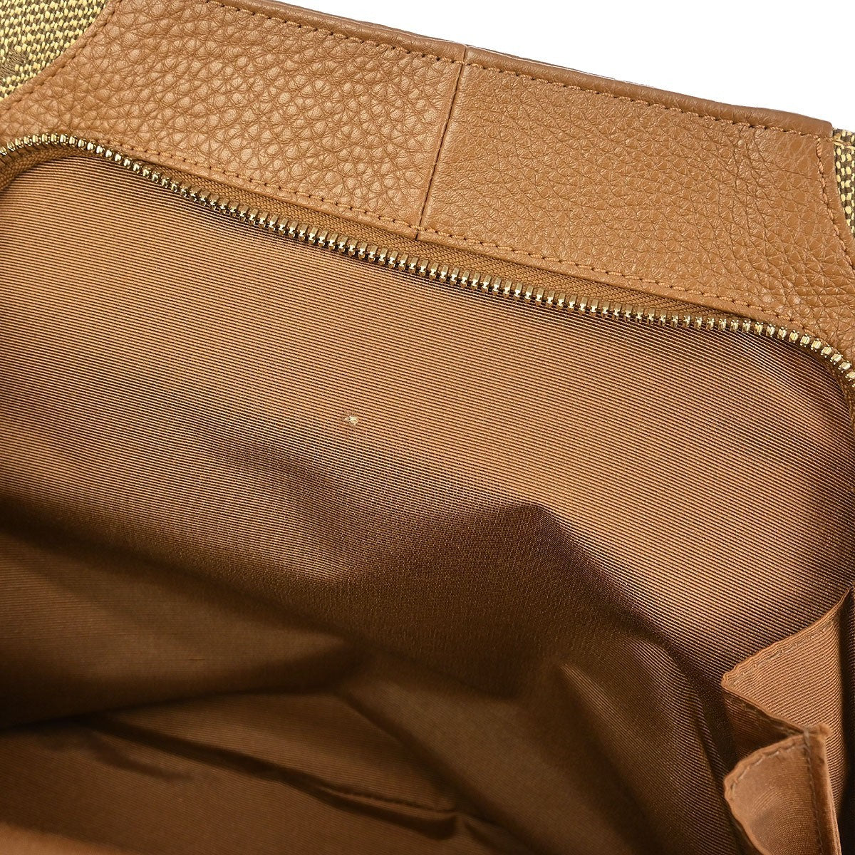 Bvlgari Logomania Canvas, Brown, Canvas, Handbag