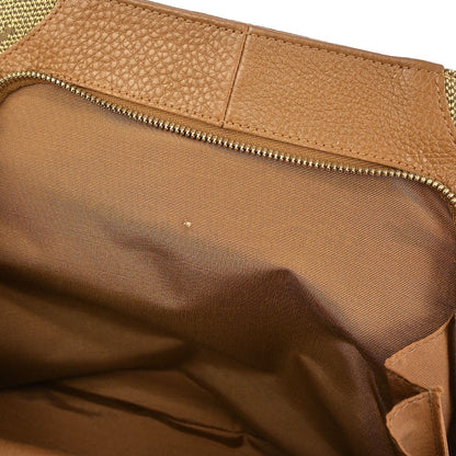 Bvlgari Logomania Canvas, Brown, Canvas, Handbag