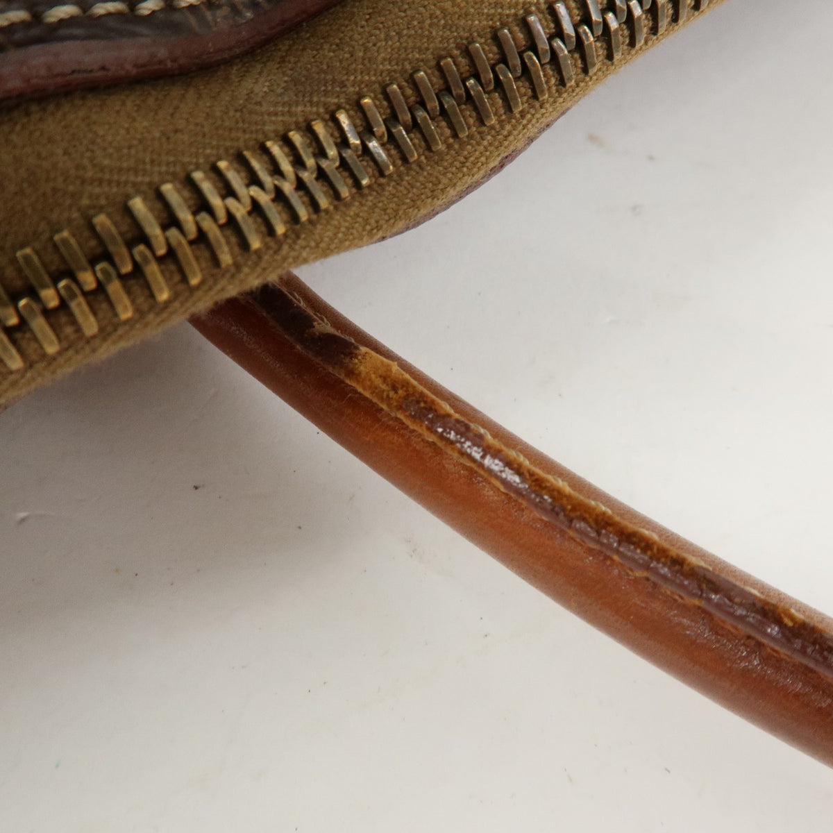 Celine Vintage Handbag Toile Céline, Brown, Canvas, Handbag