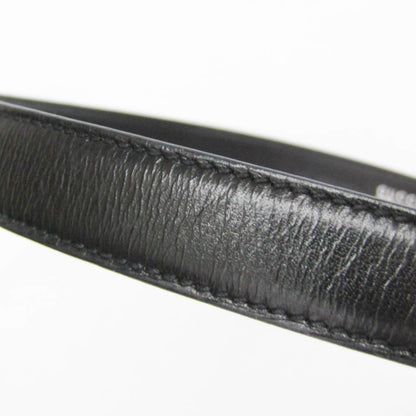 Gucci Interlocking G Belt (Outlet) Leather, Black, Leather, Belt