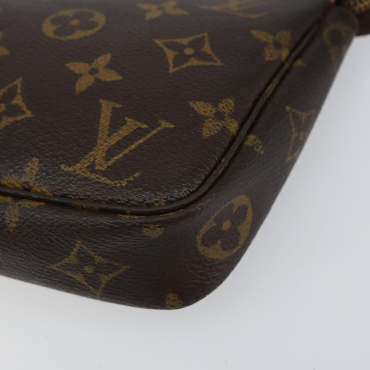 Louis Vuitton Pochette Accessoires Monogram Canvas, BROWN, CANVAS, Clutche & pouche