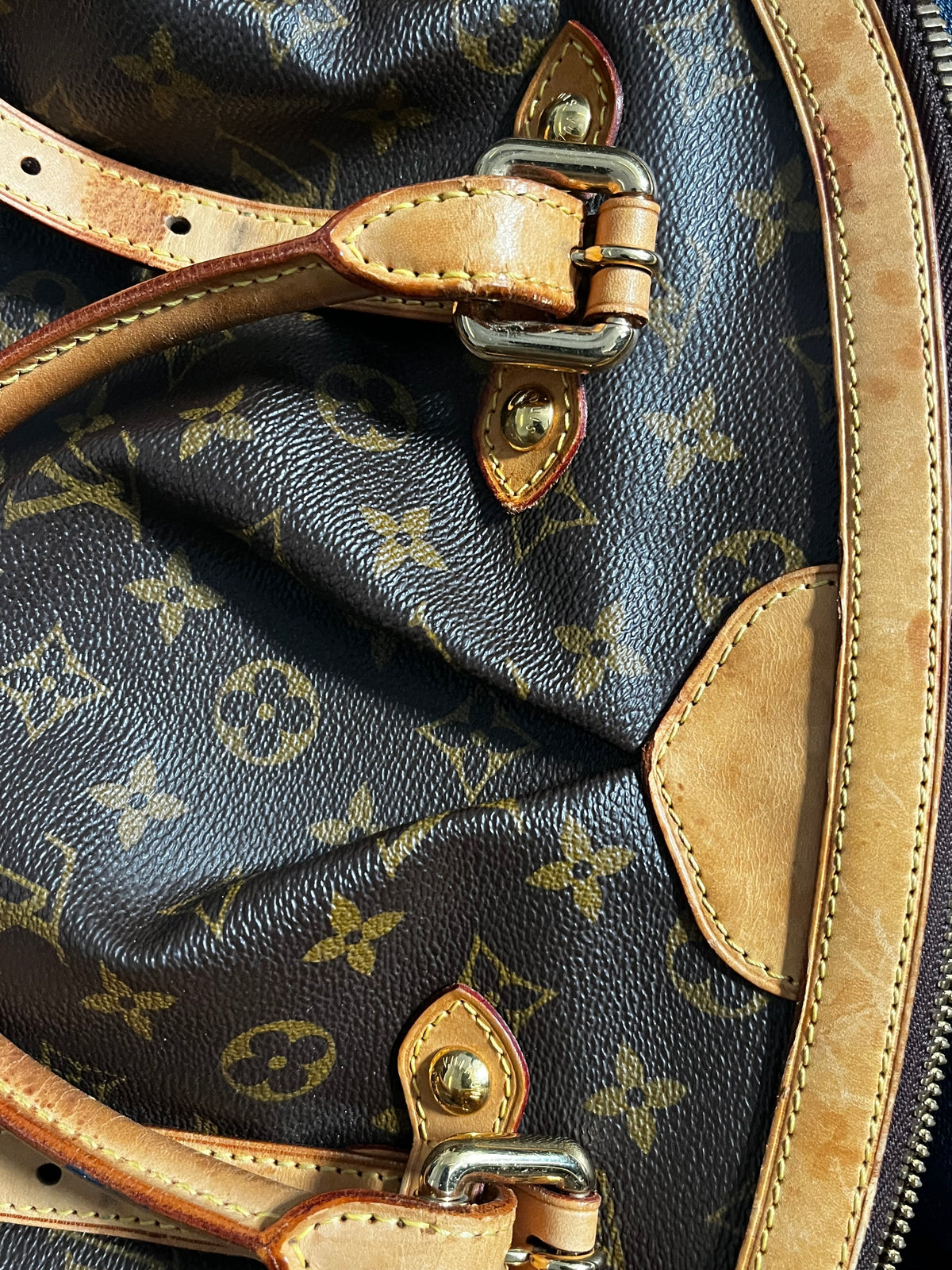 Louis Vuitton Tivoli Monogram Canvas, Brown, Canvas, Handbag