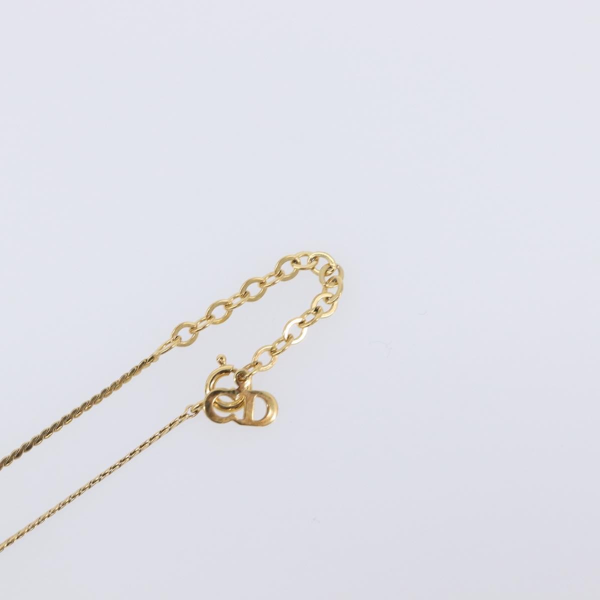 Christian Dior CD Pendant Metal, Gold, Metal, Necklace