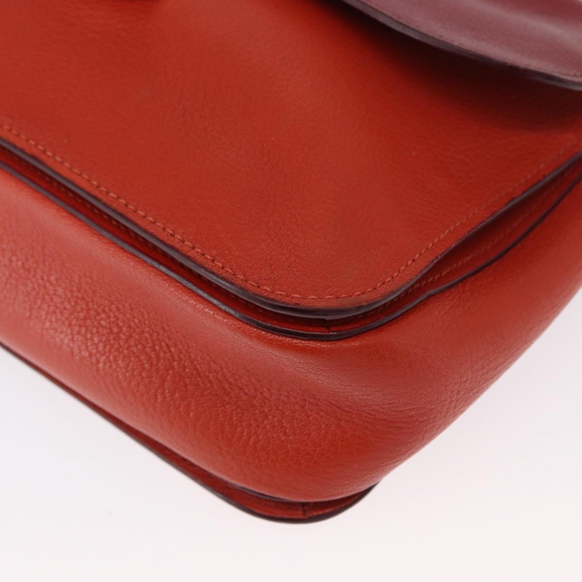 Miu Miu Madras Top Handle Leather, Red, Leather, Handbag