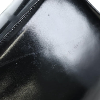 Salvatore Ferragamo Vala Patent Leather, Black, Patent Leather, Shoulder Bag