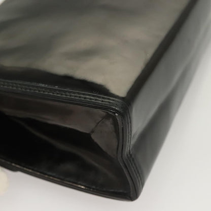 Chanel CC Envelope Flap Patent Leather, Black, Patent Leather, Clutch