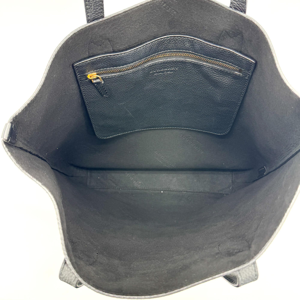 Burberry Remington Embossed Leather, Black, Leather, Tote Bag