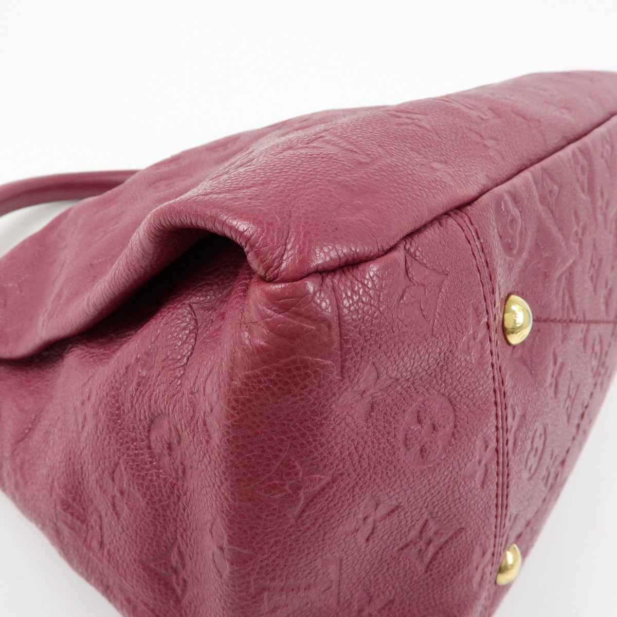 Louis Vuitton Artsy Monogram Empreinte Leather, Burgundy, Leather, Handbag