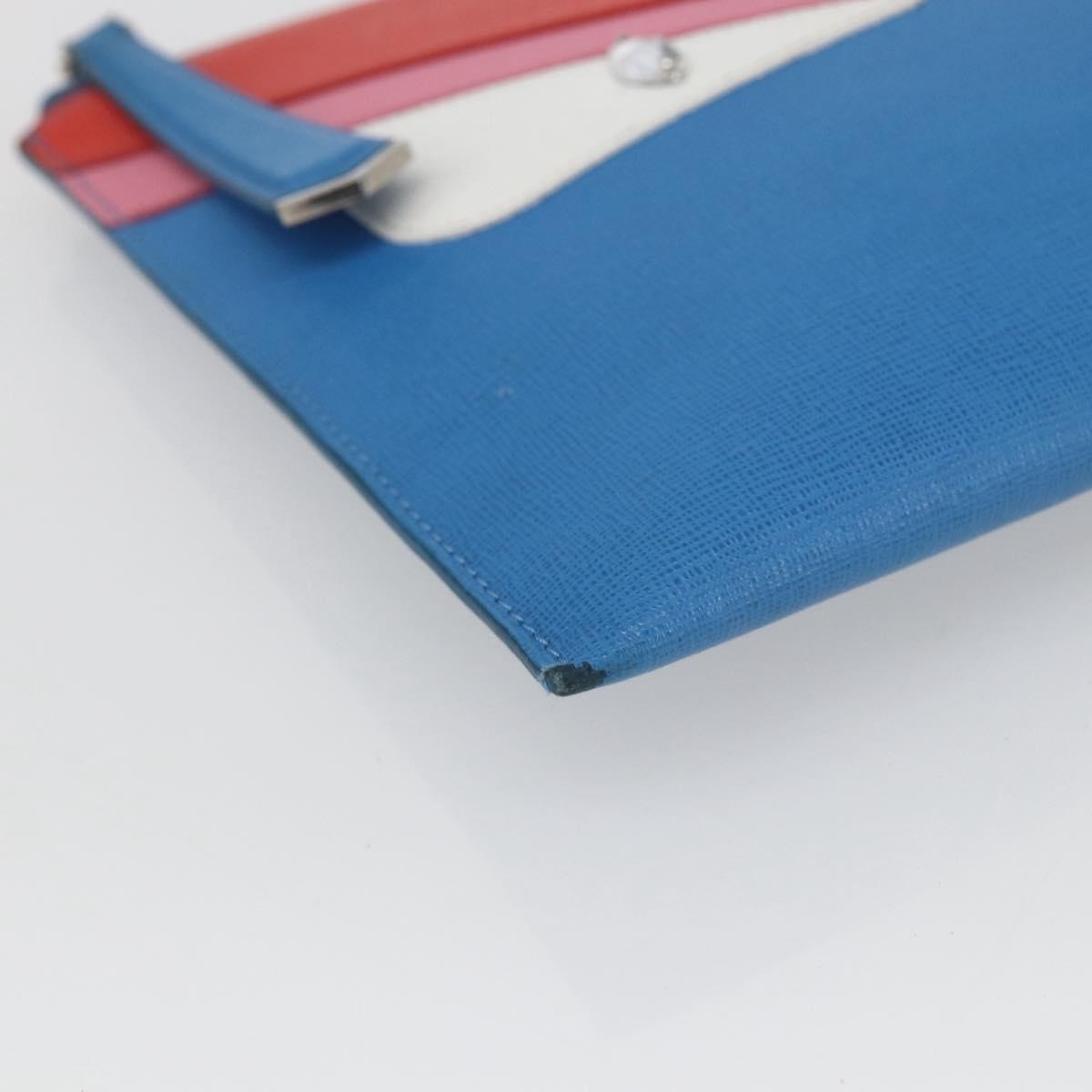 Fendi Monster Clutch Leather, Blue, Leather, Clutch