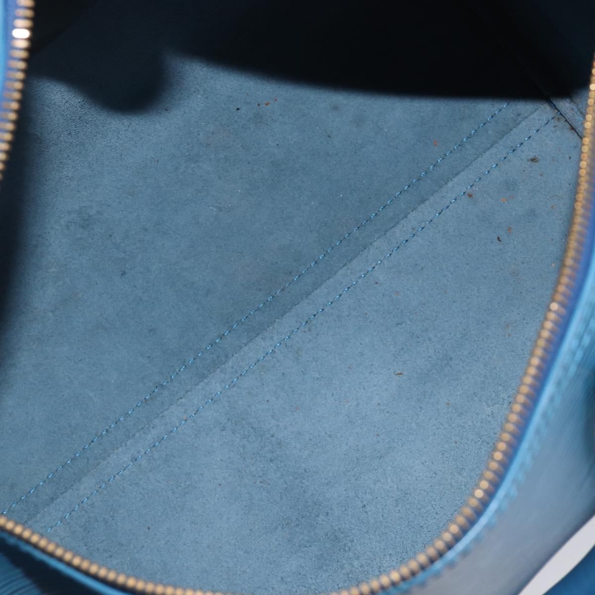 Louis Vuitton Speedy Epi Leather, Blue, Leather, Handbag
