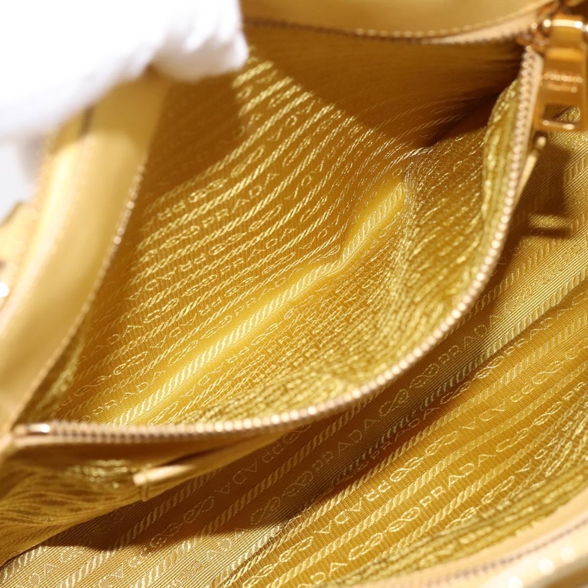 Prada Promenade Saffiano Leather, Yellow, Leather, Handbag