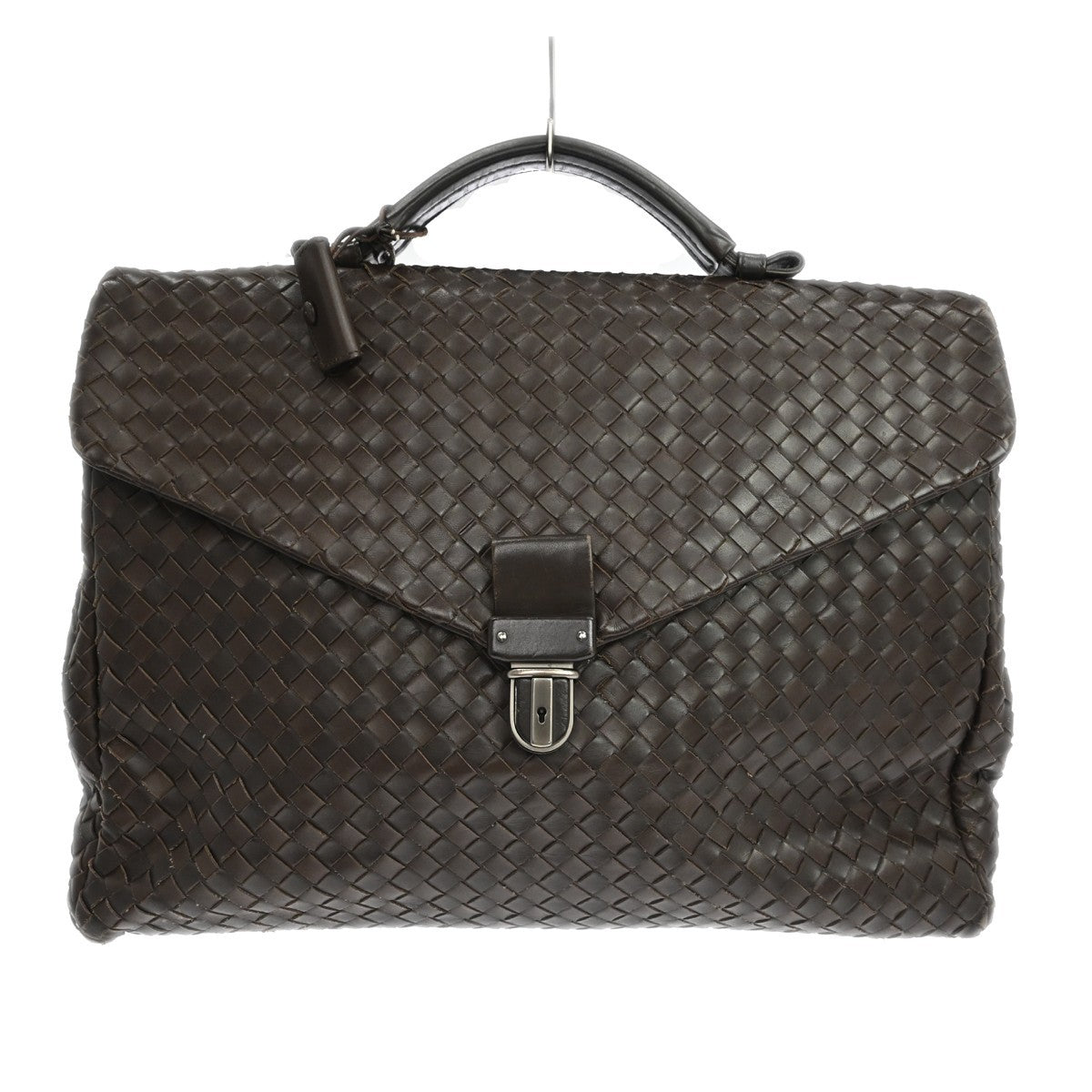 Bottega Veneta Envelope Intrecciato Nappa, Brown, Leather, Briefcase