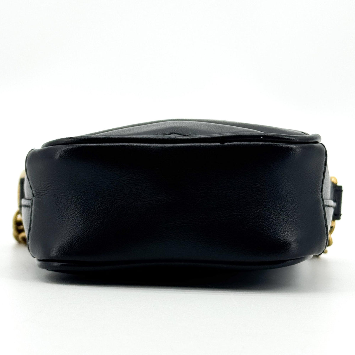Gucci GG Marmont Matelasse Leather, Black, Leather, Shoulder Bag