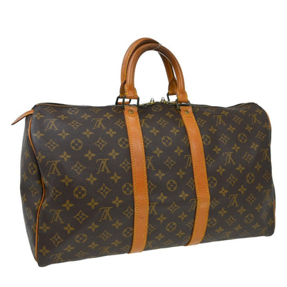 Louis Vuitton Keepall Monogram Canvas, Brown, Canvas, Travel Bag