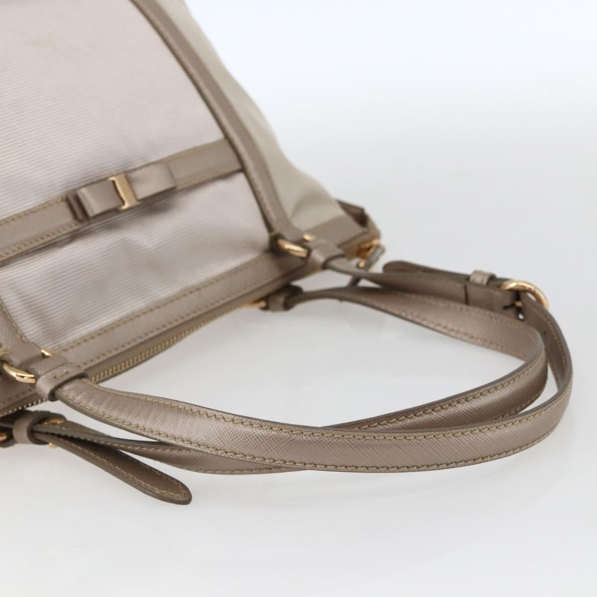 Salvatore Ferragamo Vala tote Nylon, Beige, Nylon, Tote Bag